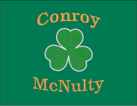 Personalized & Embroidered "Bunch" Shamrock Zip Hoodie - 1 or 2 names - Image 4