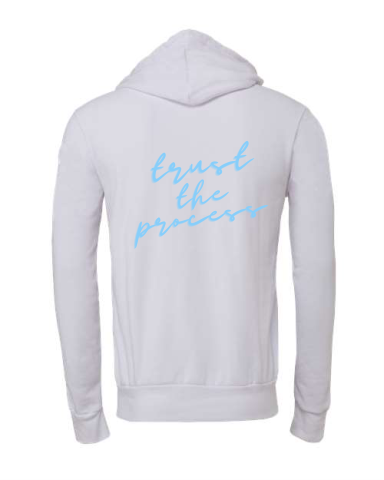 Hooded Sweatshirt with script "Trust the Process" - Image 3