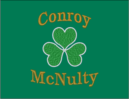 Personalized & Embroidered "Spread" Shamrock Zip Hoodie - 1 or 2 names - Image 4
