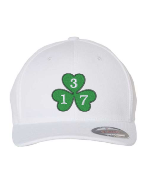 Embroidered Shamrock Hat - White or Navy