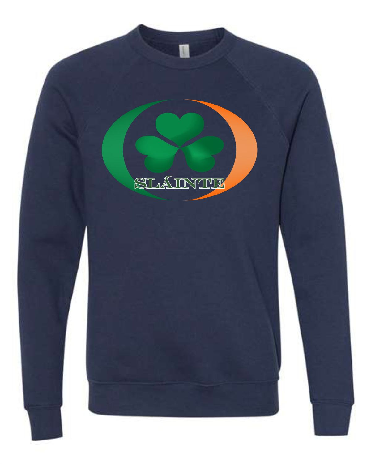 Shamrock Crewneck Sweatshirt - White or Navy - Image 3