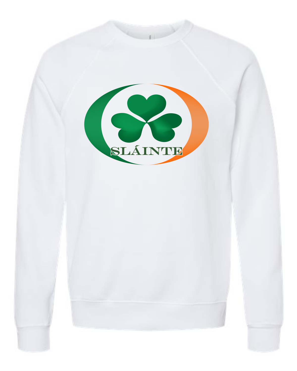 Shamrock Crewneck Sweatshirt - White or Navy