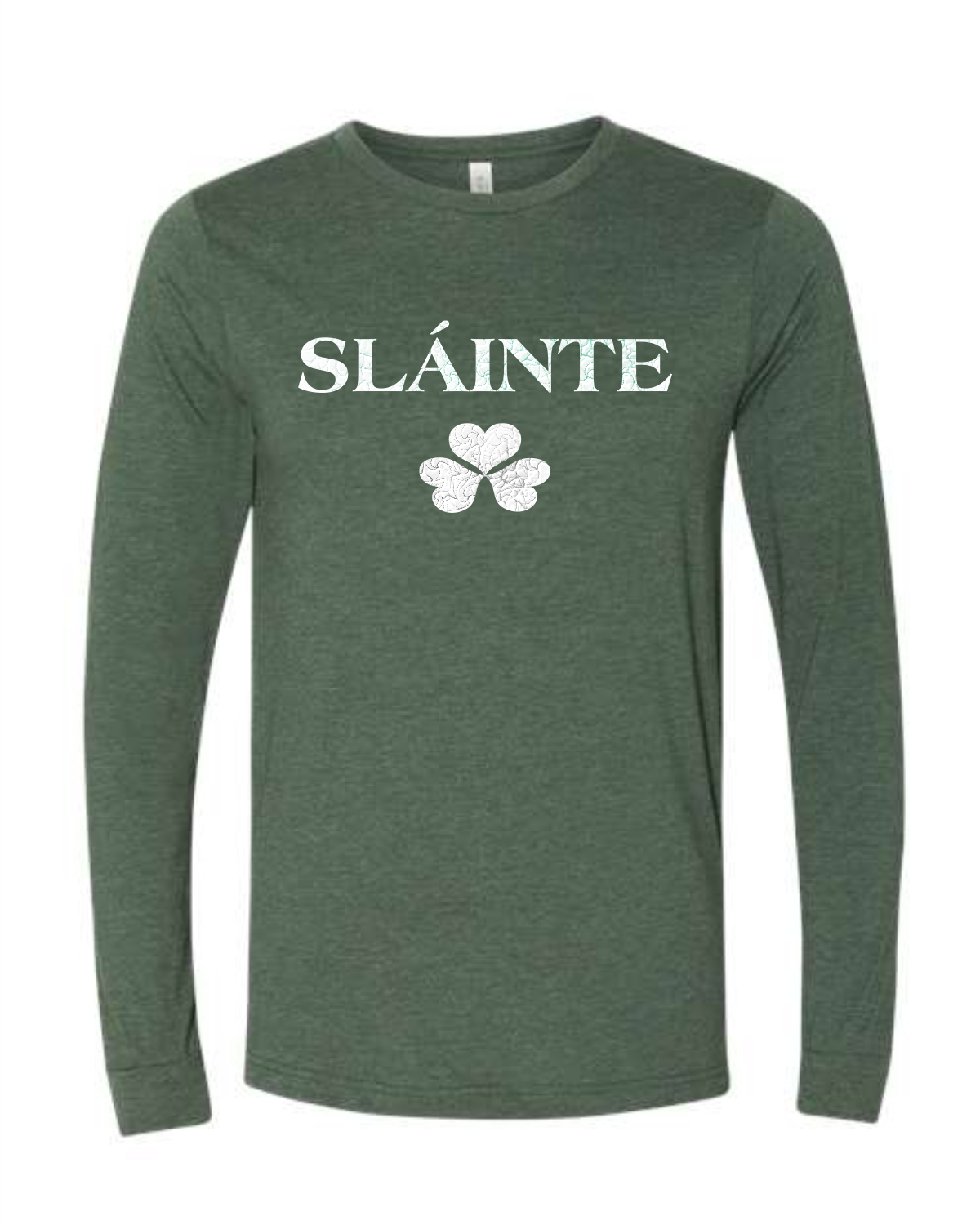 Slainte Shamrock Long Sleeve Tee - 3 colors - Image 4