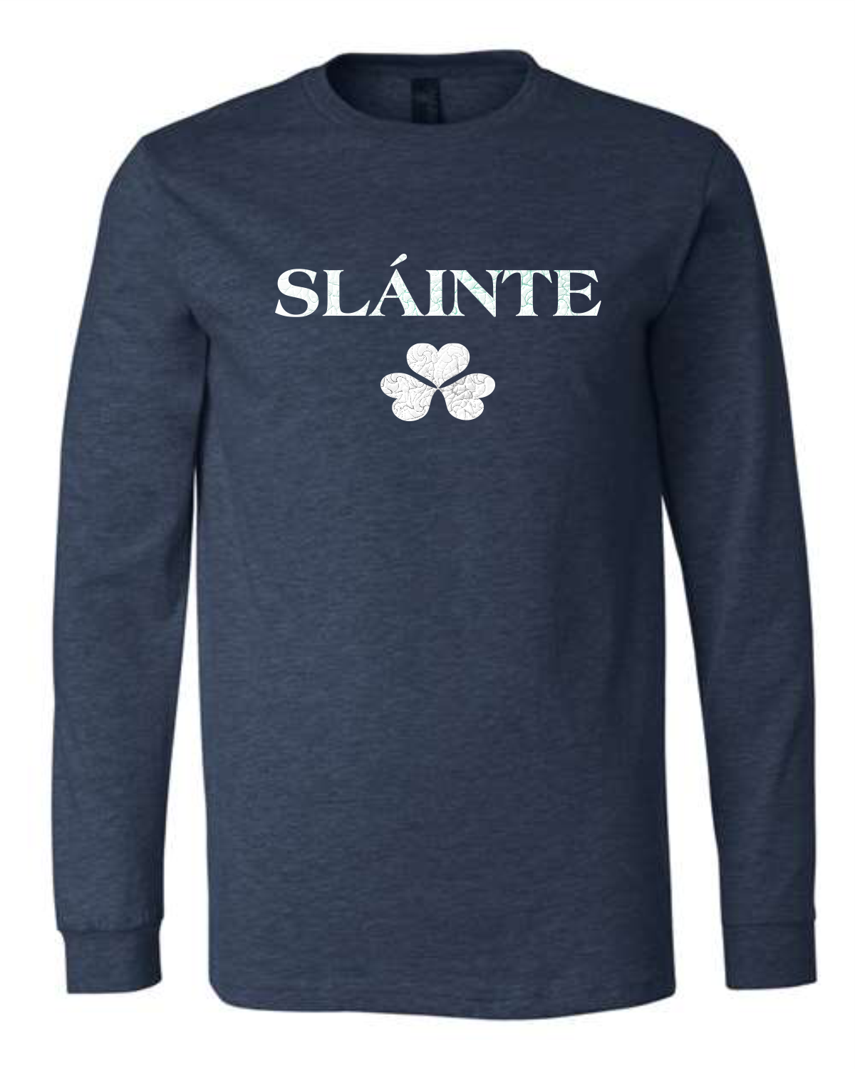 Slainte Shamrock Long Sleeve Tee - 3 colors - Image 3