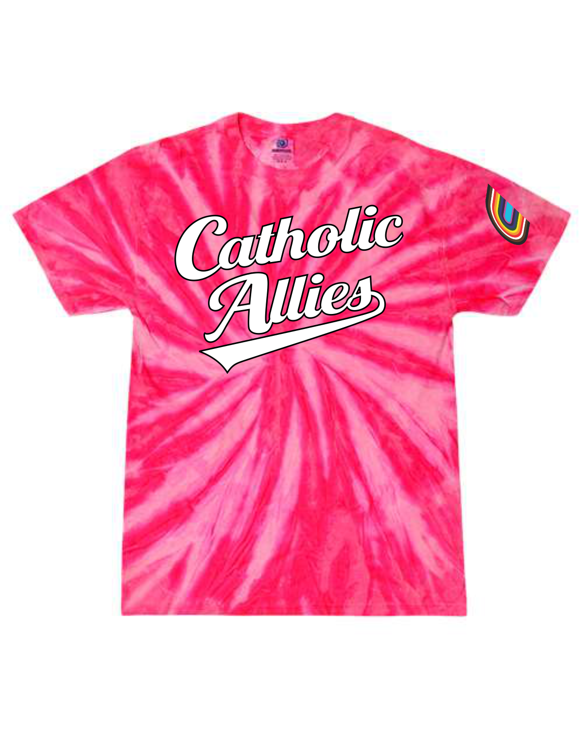 Catholic Allies Tie-Dye Shirt - Youth and Adult - Image 3