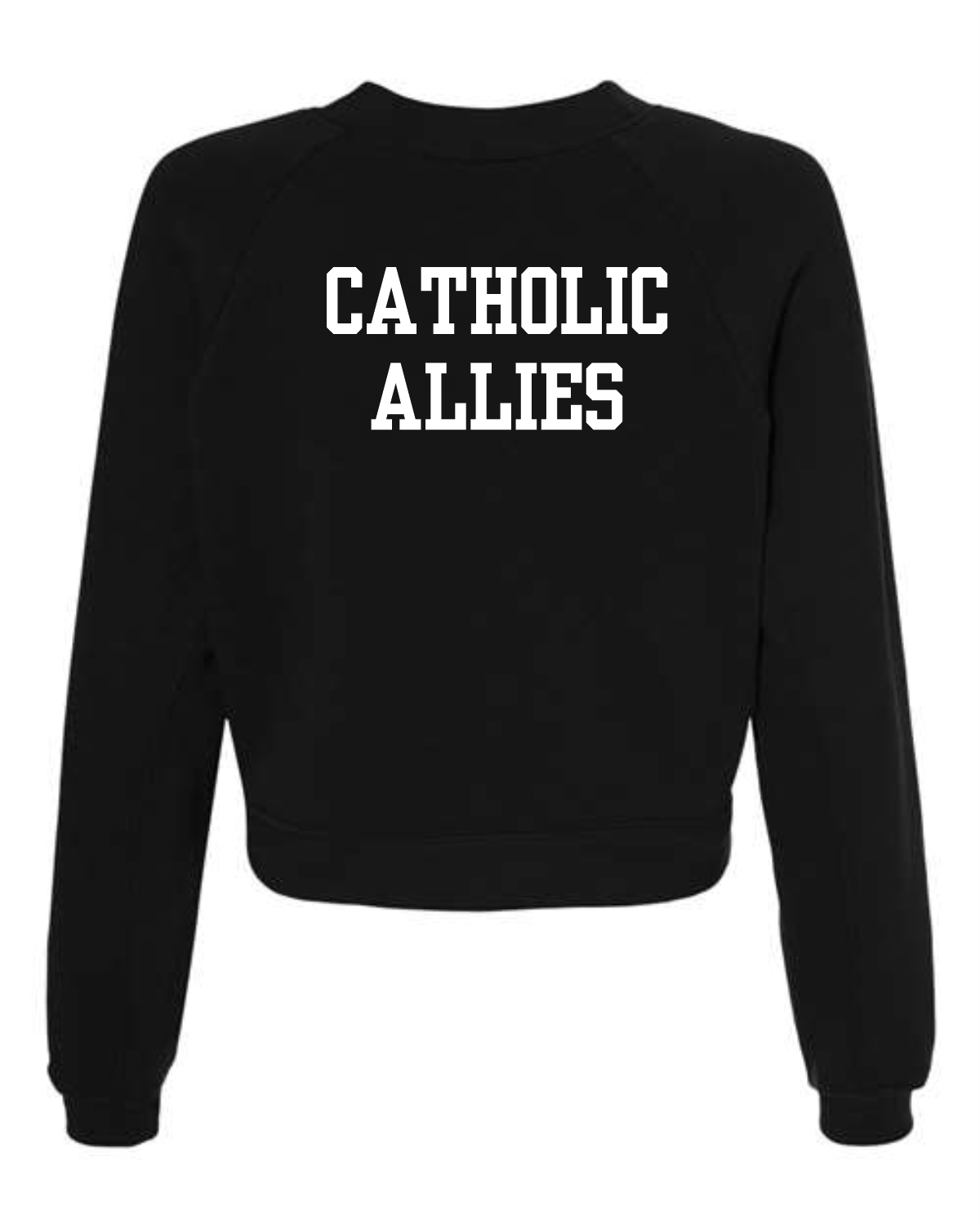Women's Raglan Pullover Fleece - Mustard or Black - Image 2