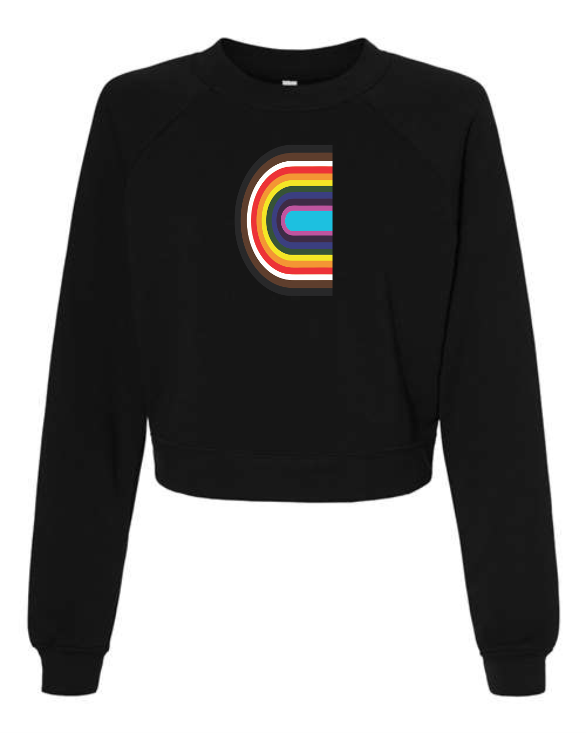 Women's Raglan Pullover Fleece - Mustard or Black - Image 3