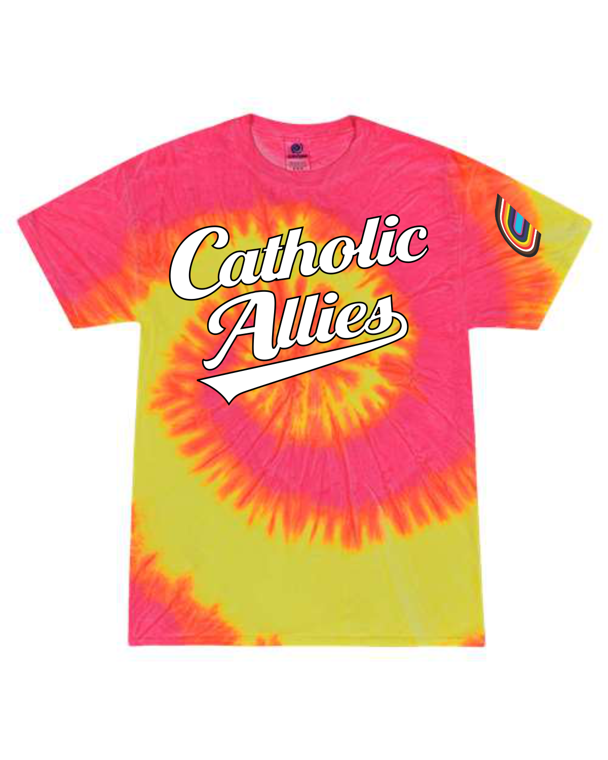 Catholic Allies Tie-Dye Shirt - Youth and Adult - Image 4