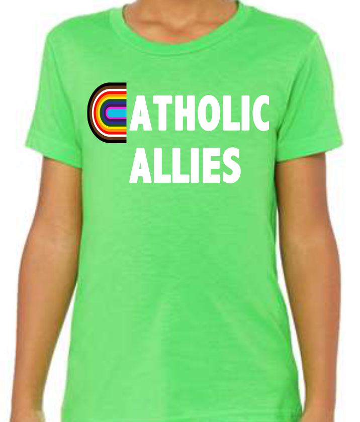 Youth Catholic Allies T-Shirt : 4 colors - Image 2
