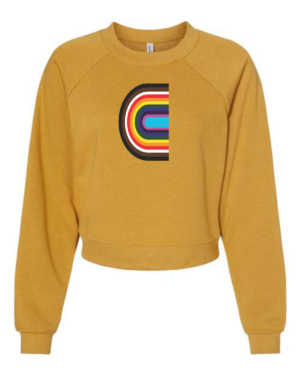 Women's Raglan Pullover Fleece - Mustard or Black