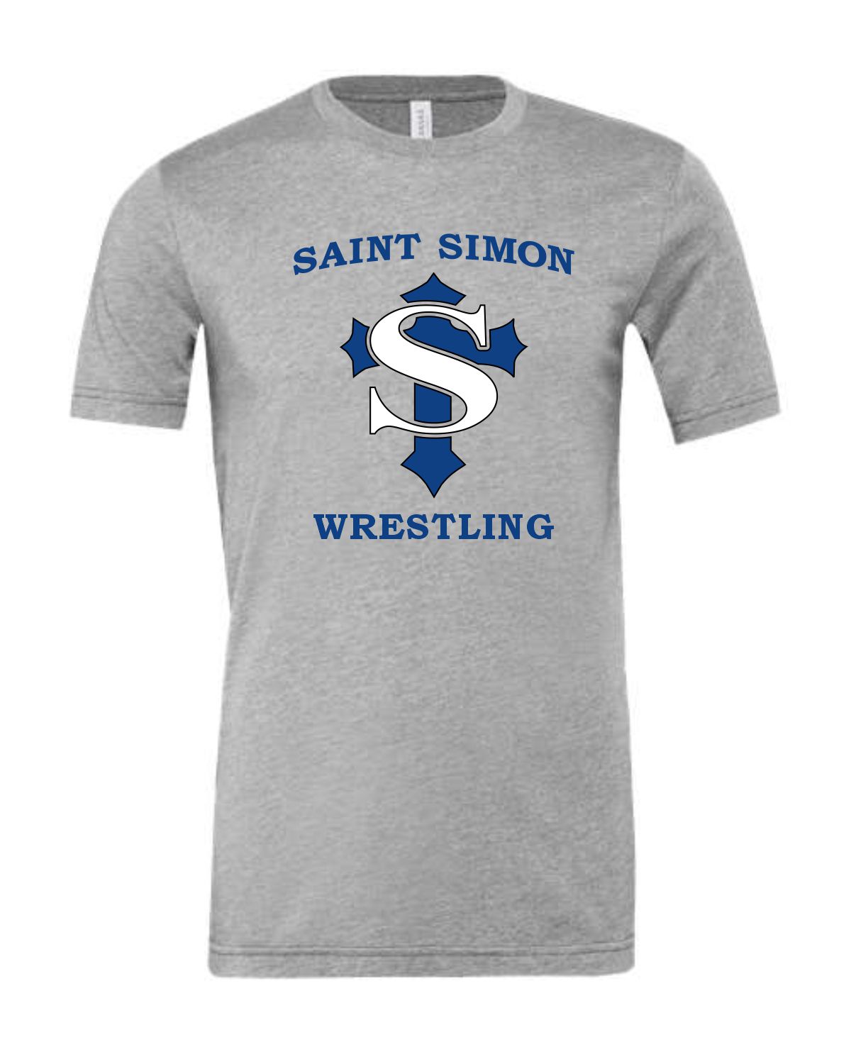 St Simon Team Wrestling T-Shirt   Available in royal, black or gray - Image 3