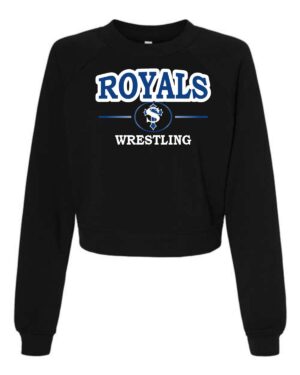 "Royals Wrestling" Womens Raglan Pullover Fleece