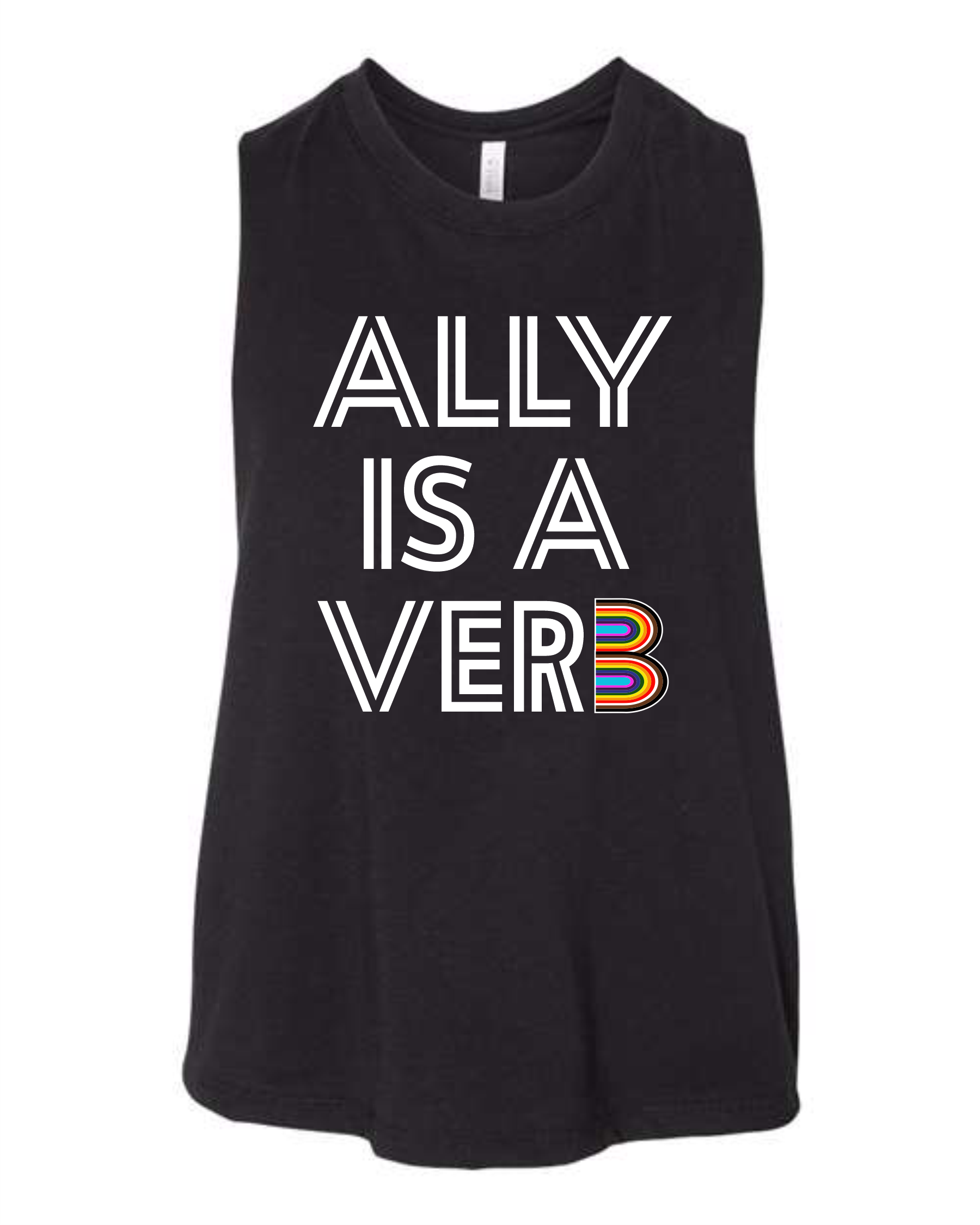 Catholic Allies 2025 Parade Women's Racerback Crop Tank - Ally