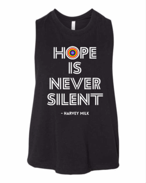 Catholic Allies 2025 Parade Women's Racerback Crop Tank - Hope