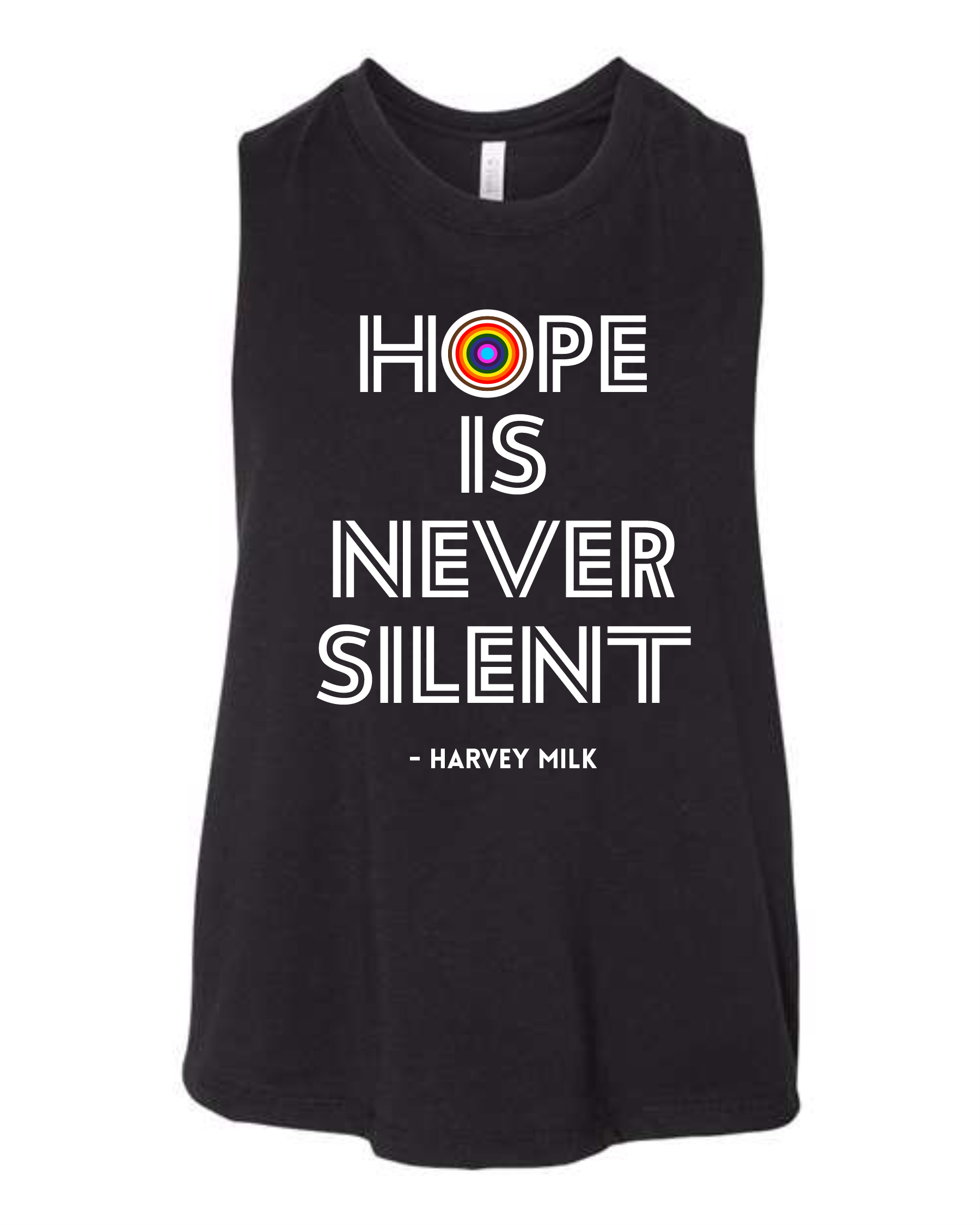 Catholic Allies 2025 Parade Women's Racerback Crop Tank - Hope