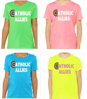 Catholic Allies Neon Shirts - Adult Sizes
